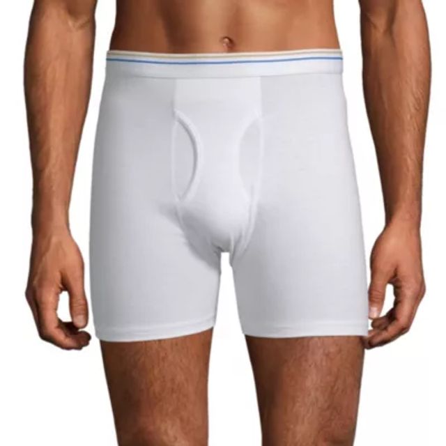 JC Penney Stafford Men's Full Cut White Cotton Briefs Size 40