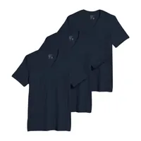 Jockey Classics Mens 3 Pack Short Sleeve V Neck Moisture Wicking T-Shirt