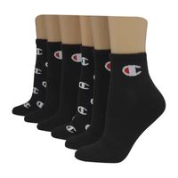 Champion 6 Pair Quarter Socks Womens