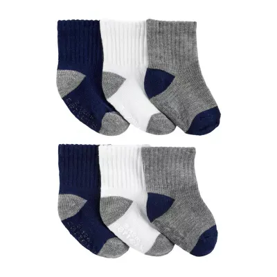 Carter's Toddler Boys 6 Pair Quarter Ankle Socks