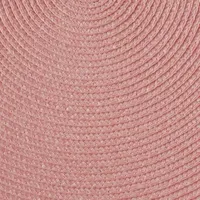 Design Imports Pink Sorbet Round Woven 6-pc. Placemats