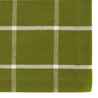 Design Imports Ventana Green Check 6-pc. Table Linen Sets