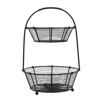 Gourmet Basics by Mikasa Tulsa 2 Tier Decorative Basket