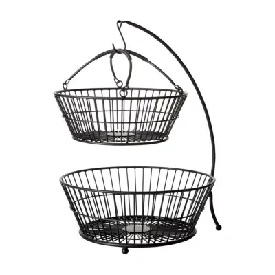 Gourmet Basics by Mikasa Tully 2 Tier Decorative Basket