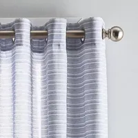 CHF Cargo Stripe Light-Filtering Grommet Top Set of 2 Curtain Panel