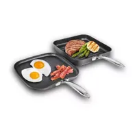 Granitestone Hard Anodized 2-pc. Grill + Griddle Combo Set