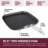 Granitestone Hard Anodized 2-pc. Grill + Griddle Combo Set