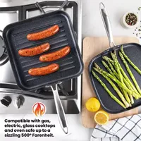 Granitestone Hard Anodized 2-pc. Grill + Griddle Combo Set