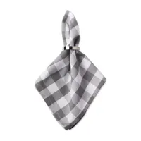 Design Imports Gray/White Checkers 6-pc. Napkins