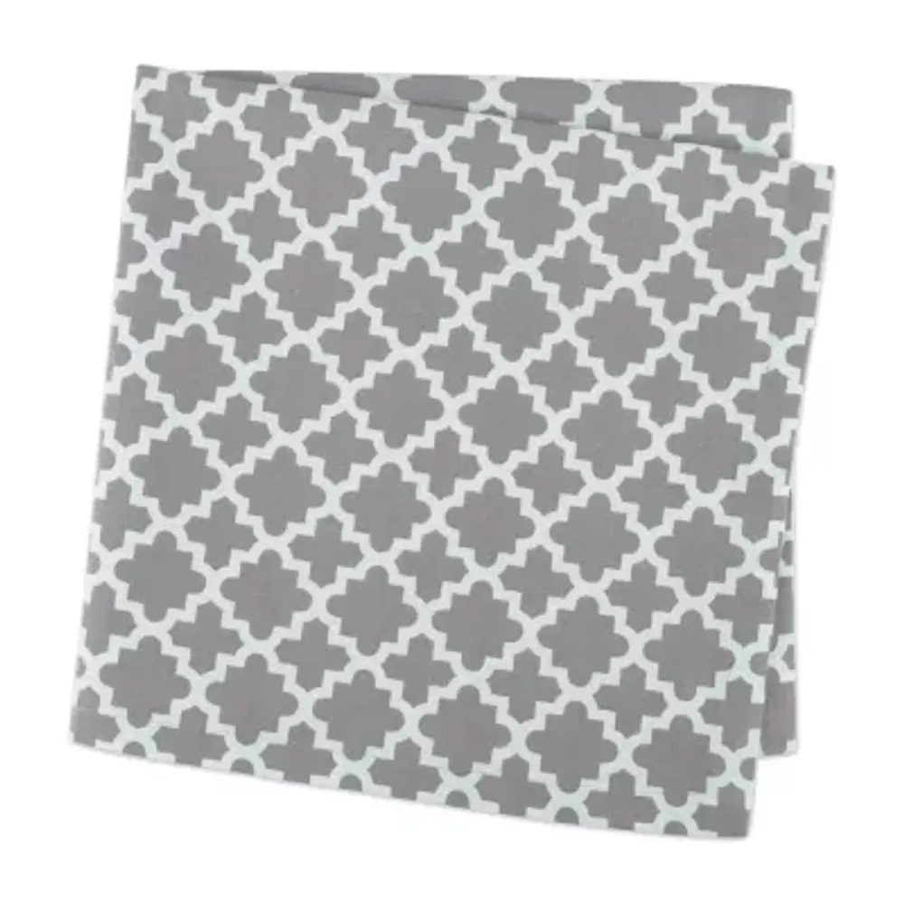 Design Imports Gray Lattice 6-pc. Napkins