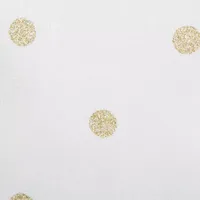 Design Imports Metallic White/Gold Polka Dot 4-pc. Napkins