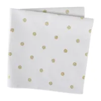 Design Imports Metallic White/Gold Polka Dot 4-pc. Napkins