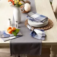 Design Imports French Blue Tri Color Check 6-pc. Napkins