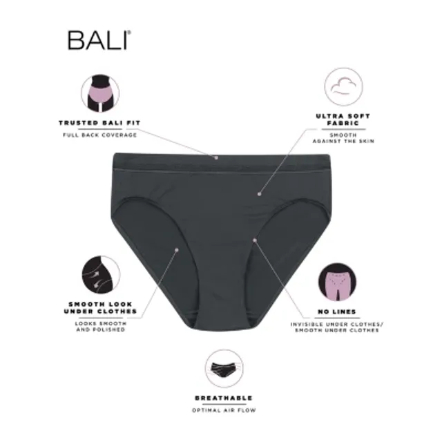 Women's Bali® Modern Microfiber Hi-Cut Panty DFMMHL