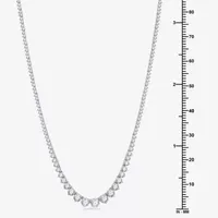 H-I / I1) Womens CT. T.W. Lab Grown Diamond 10K or 14K Gold Tennis Necklaces