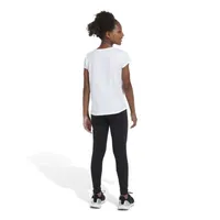 adidas Big Girls Mid Rise Full Length Leggings