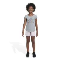 adidas Big Girls Mid Rise Running Short