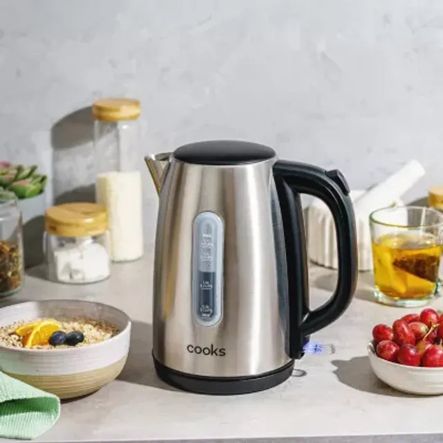 Kenmore 1.7L Cordless Electric Tea Kettle with 6 Temperature Pre