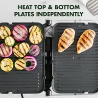 Greenpan Contact Grill Giddle Stainless Steel