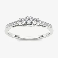 1/ CT.T.W. Natural Diamond 10K Gold 3-Stone Engagement Ring