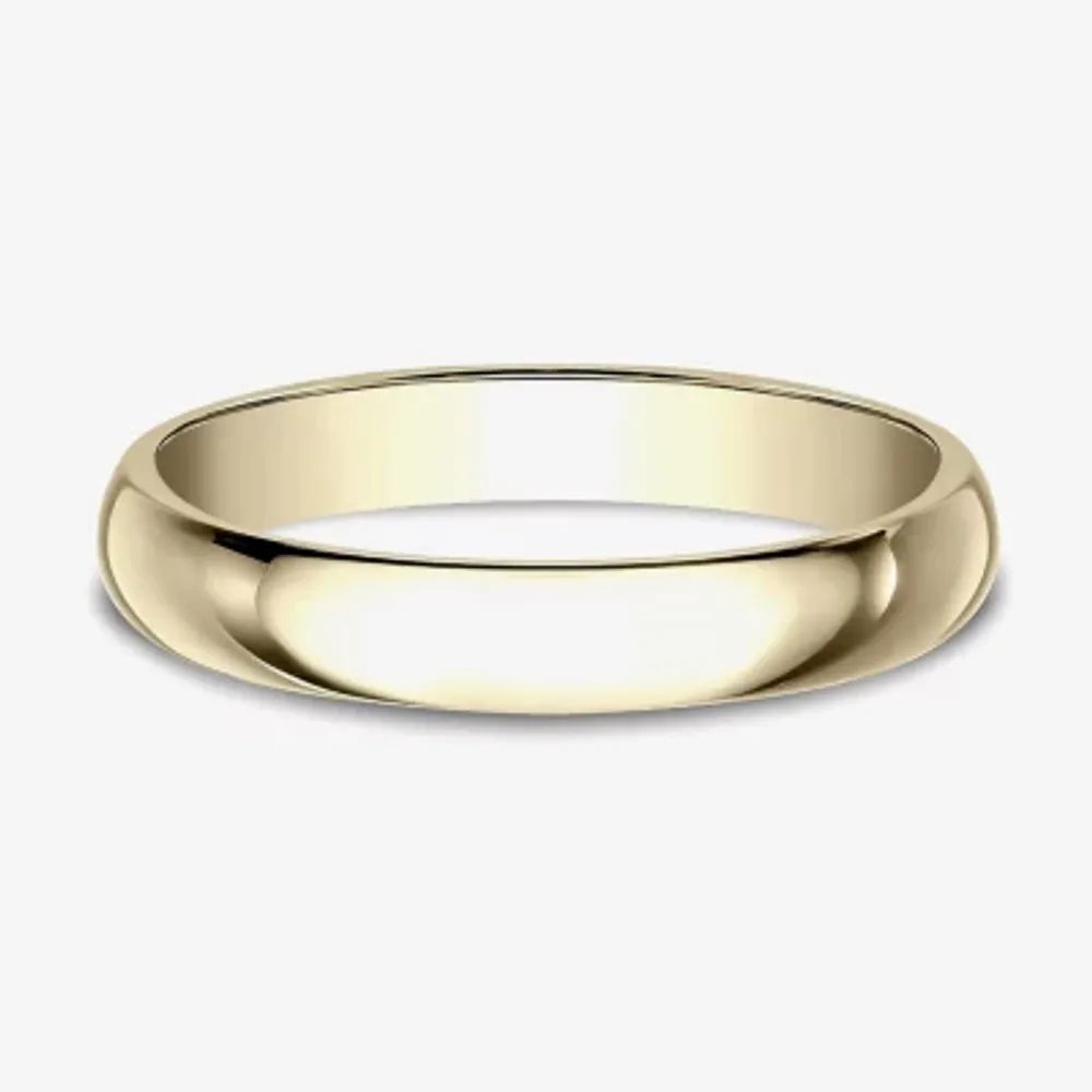 Womens 3mm 10K Yellow Gold Wedding Band