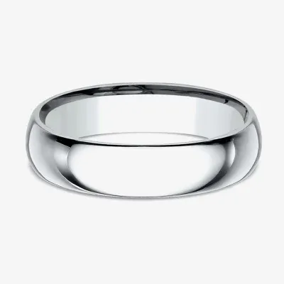 Mens 10K Gold 5MM Comfort-Fit Wedding Band