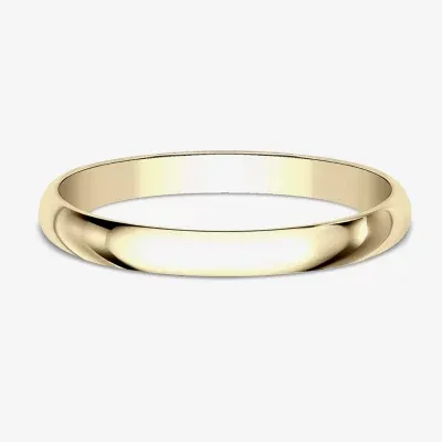 Womens 2 mm 14K Gold Wedding Band