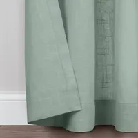 Fieldcrest Arden Solid Cotton Sheer Grommet Top Single Curtain Panel