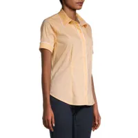 Liz Claiborne Womens Short Sleeve Regular Fit Button-Down Shirt