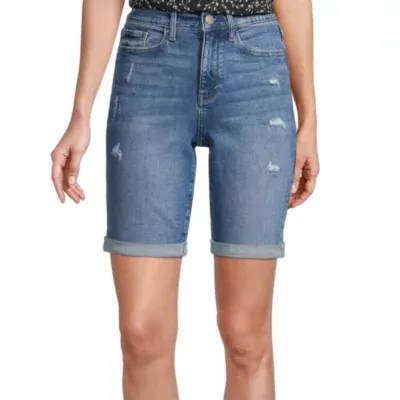 a.n.a Womens High Rise Bermuda Short