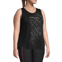 Xersion Womens Scoop Neck Sleeveless Tank Top Plus