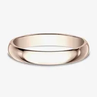 Womens 3mm 14K Rose Gold Wedding Band