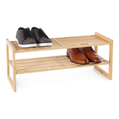 Home Expressions 2-Shelf Bamboo Shoe Racks