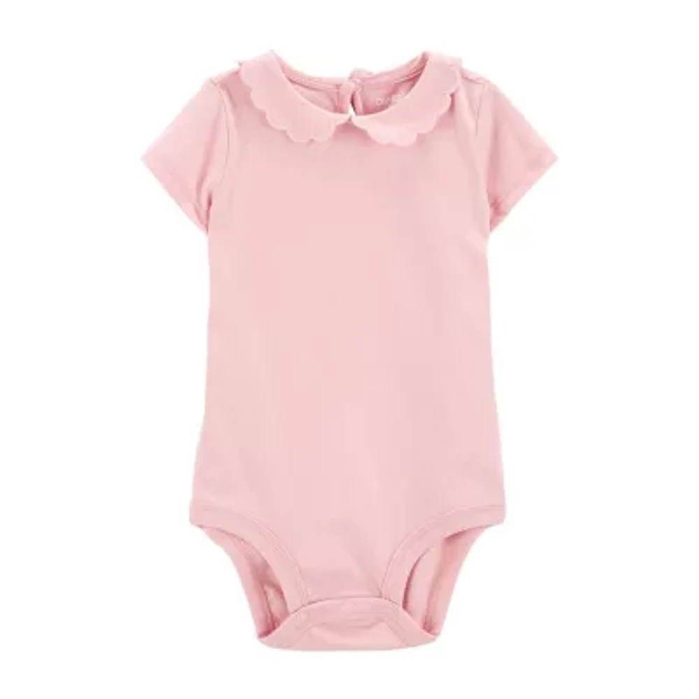 Oshkosh Baby Girls Scoop Neck Short Sleeve Bodysuit