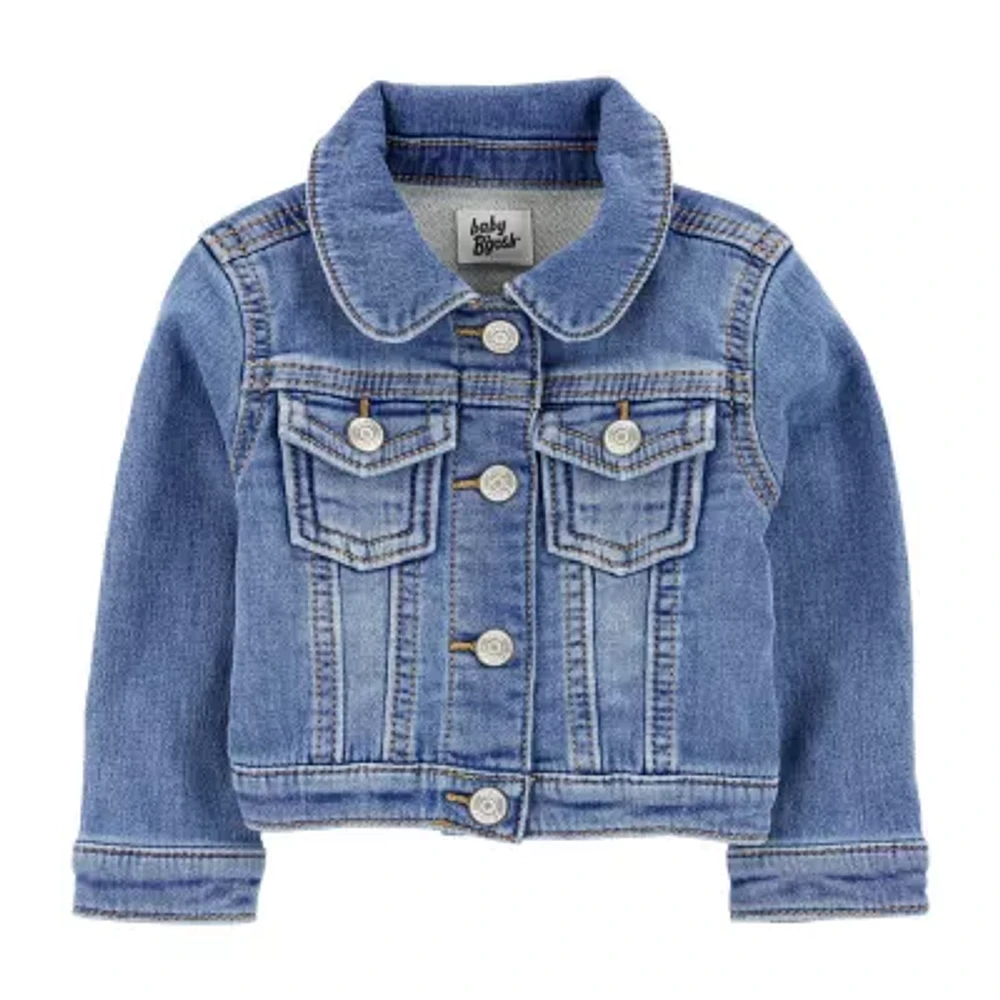 Oshkosh Baby Girls Denim Lightweight Softshell Jacket