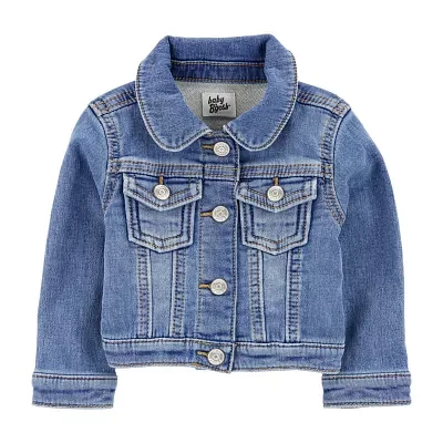 Oshkosh Baby Girls Denim Lightweight Softshell Jacket