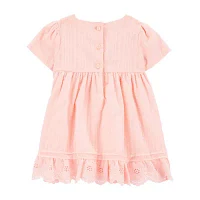 Oshkosh Baby Girls Short Sleeve Fitted A-Line Dress