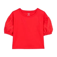 Carter's Little & Big Girls Round Neck Short Sleeve T-Shirt