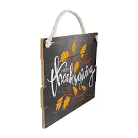 Northlight 15in Wooden Happy Thanksgiving Hanging Wall Sign