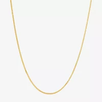 Made in Italy 14K Gold 16 - 18 Inch Solid Herringbone Chain Necklace