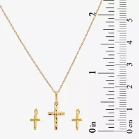 Girl's 14K Gold Cross 2-pc. Jewelry Set