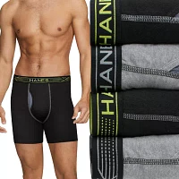 Hanes Sport X-Temp Comfort Mens 4 Pack Boxer Briefs