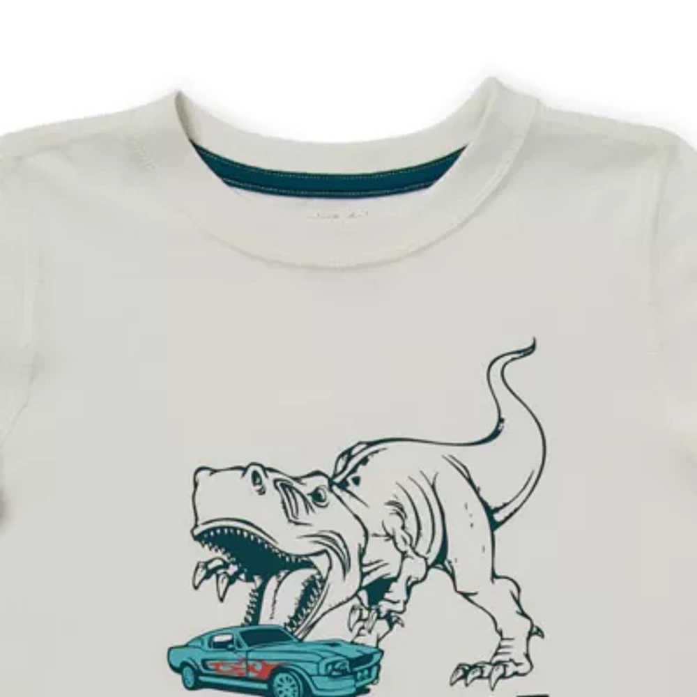 Okie Dokie Toddler Boys Adaptive Crew Neck Short Sleeve Graphic T-Shirt