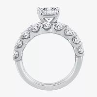 Signature By Modern Bride (G / Si1-Si2) Womens 4 CT. T.W. Lab Grown White Diamond 10K Gold Side Stone Bridal Set