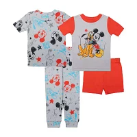 Disney Collection Toddler Boys 4-pc. Mickey Mouse Pajama Set