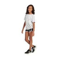 adidas Big Girls Crew Neck Short Sleeve Graphic T-Shirt