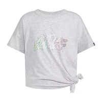 adidas Big Girls Crew Neck Short Sleeve Graphic T-Shirt