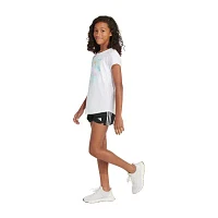 adidas Big Girls Crew Neck Short Sleeve Graphic T-Shirt