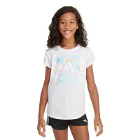 adidas Big Girls Crew Neck Short Sleeve Graphic T-Shirt