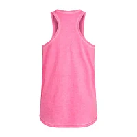 adidas Big Girls Embroidered Crew Neck Tank Top